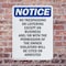 Signmission No Trespassing Or Loitering Except OSHA Notice Sign, Plastic, 10in W x 14in L, 2PK OS-2PACK-NS-P-1014-V-14954 - alternate 3